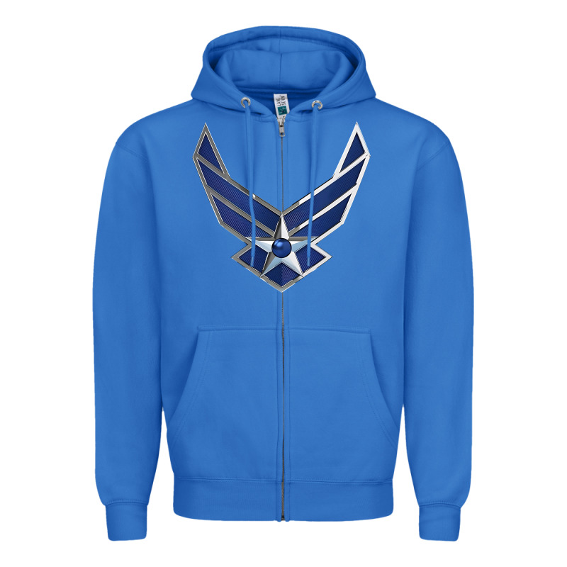 Us Air Force Usaf Zipper Hoodie by SnappyArt | Teevron