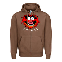 Chestnut Muppets Animal Zipper Hoodie - SnappyArt