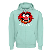 Seafoam Muppets Animal Zipper Hoodie - SnappyArt