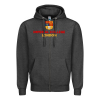Charcoal Heather imperial college london Zipper Hoodie - SnappyArt