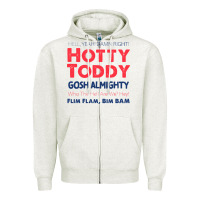 Oatmeal Heather hotty toddy Zipper Hoodie - SnappyArt