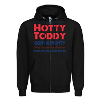 Black hotty toddy Zipper Hoodie - SnappyArt