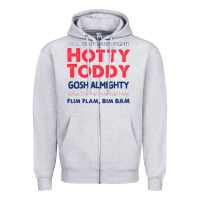 Heather Grey hotty toddy Zipper Hoodie - SnappyArt
