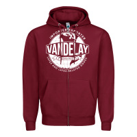Burgundy Vandelay Industries Zipper Hoodie - SnappyArt