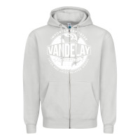Dove Grey Vandelay Industries Zipper Hoodie - SnappyArt