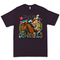 Plum long live cowgirls Premium Tee - OliviaCreatesArt