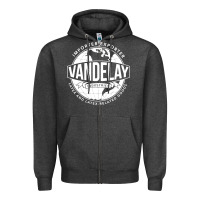 Charcoal Heather Vandelay Industries Zipper Hoodie - SnappyArt