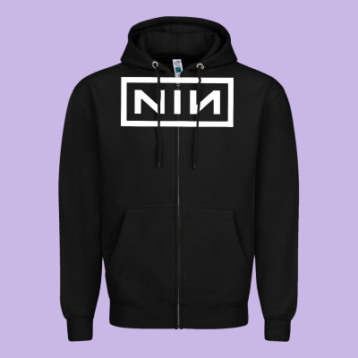 Nine Inch Zipper Hoodie Designed By Snappyart