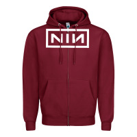 Burgundy nine inch Zipper Hoodie - SnappyArt