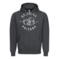 Smoke womens sedona arizona t shirt sedona az vintage arizona vacation v nec Zipper Hoodie - SnappyArt