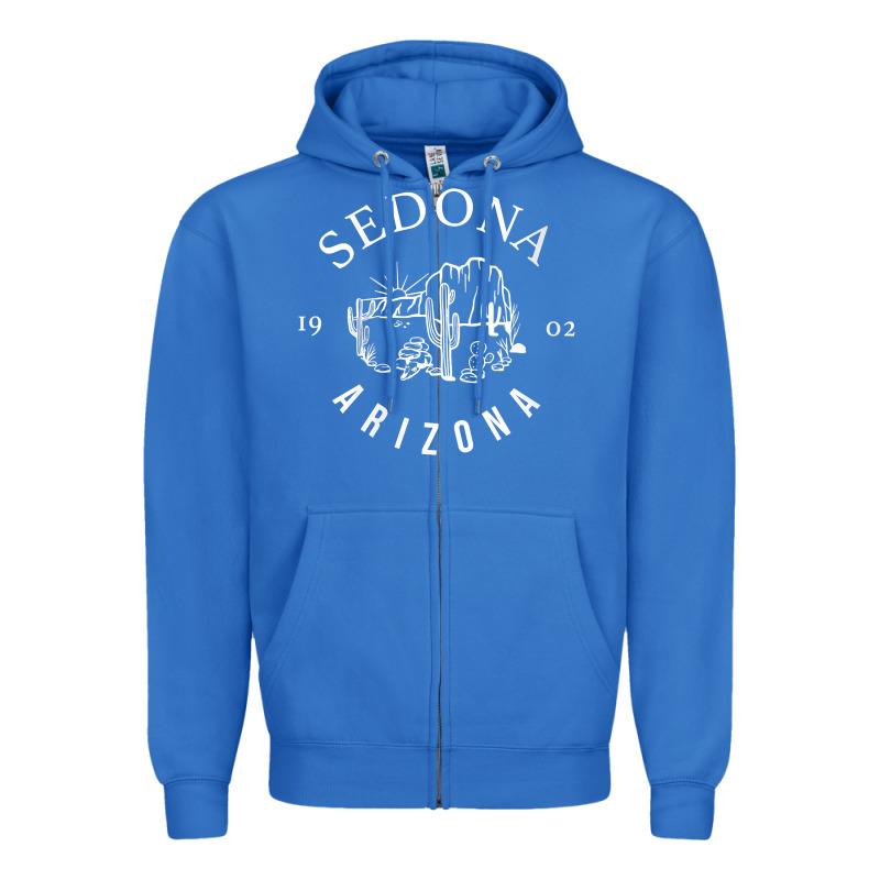 Womens Sedona Arizona T Shirt Sedona Az Vintage Arizona Vacation V Nec Zipper Hoodie by SnappyArt | Teevron