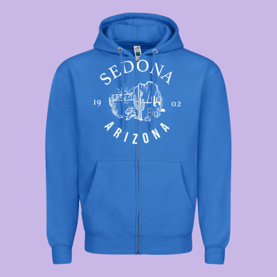 Womens Sedona Arizona T Shirt Sedona Az Vintage Arizona Vacation V Nec Zipper Hoodie Designed By Snappyart