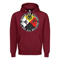Burgundy native american medicine wheel, mitakuye oyasin t shirt Zipper Hoodie - SnappyArt