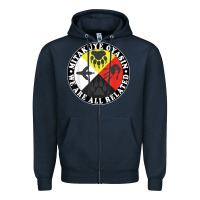 Navy native american medicine wheel, mitakuye oyasin t shirt Zipper Hoodie - SnappyArt