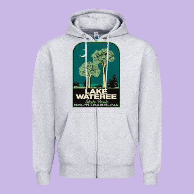 Trending Lake Wateree State Park Sc Vintage Travel Zipper Hoodie Designed By Snappyart