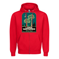 Red Trending Lake Wateree State Park Sc Vintage Travel Zipper Hoodie - SnappyArt