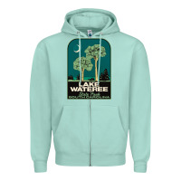 Seafoam Trending Lake Wateree State Park Sc Vintage Travel Zipper Hoodie - SnappyArt