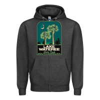 Charcoal Heather Trending Lake Wateree State Park Sc Vintage Travel Zipper Hoodie - SnappyArt