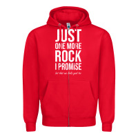 Red Rockhounds gear gift Just one more rock funny rockhounding Zipper Hoodie - SnappyArt