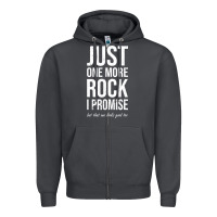Smoke Rockhounds gear gift Just one more rock funny rockhounding Zipper Hoodie - SnappyArt