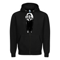 Black the crimson ghost Zipper Hoodie - SnappyArt
