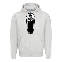 Dove Grey the crimson ghost Zipper Hoodie - SnappyArt