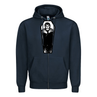Navy the crimson ghost Zipper Hoodie - SnappyArt