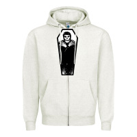 Oatmeal Heather the crimson ghost Zipper Hoodie - SnappyArt