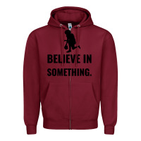 Burgundy Colin Kaepernick Believe In Something Zipper Hoodie - SnappyArt