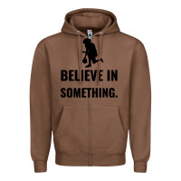 Chestnut Colin Kaepernick Believe In Something Zipper Hoodie - SnappyArt