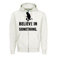 Oatmeal Heather Colin Kaepernick Believe In Something Zipper Hoodie - SnappyArt