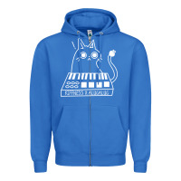True Royal The KIFFNESS X ALUGALUG white cat Classic Zipper Hoodie - SnappyArt