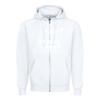 White The KIFFNESS X ALUGALUG white cat Classic Zipper Hoodie - SnappyArt