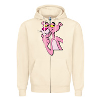 Sandshell pink panther Zipper Hoodie - SnappyArt