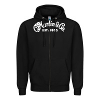 Black martin est 1983 Zipper Hoodie - SnappyArt