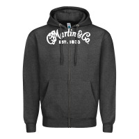 Charcoal Heather martin est 1983 Zipper Hoodie - SnappyArt