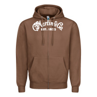 Chestnut martin est 1983 Zipper Hoodie - SnappyArt