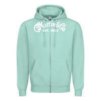Seafoam martin est 1983 Zipper Hoodie - SnappyArt