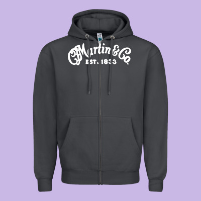 Martin Est 1983 Zipper Hoodie Designed By Snappyart