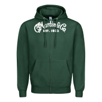 Sports Green martin est 1983 Zipper Hoodie - SnappyArt