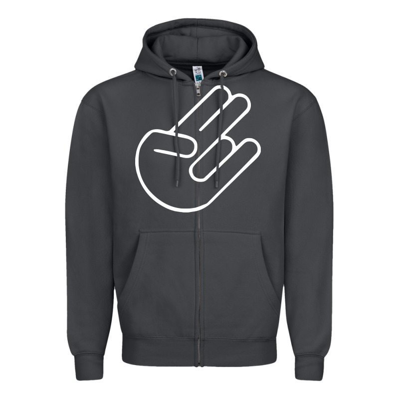Shocker Hand Zipper Hoodie by SnappyArt | Teevron