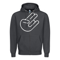 Smoke shocker hand Zipper Hoodie - SnappyArt