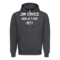 Smoke Jim Croce World Tour 1973 Zipper Hoodie - SnappyArt
