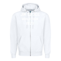 White Jim Croce World Tour 1973 Zipper Hoodie - SnappyArt