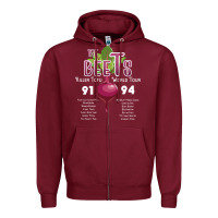 Burgundy The Beets Killer Tofu World Tour for friend Zipper Hoodie - SnappyArt