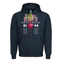 Navy The Beets Killer Tofu World Tour for friend Zipper Hoodie - SnappyArt