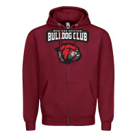 Burgundy U of Montana Western (UMW) Zipper Hoodie - FloraArt