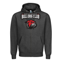 Charcoal Heather U of Montana Western (UMW) Zipper Hoodie - FloraArt