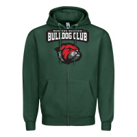 Sports Green U of Montana Western (UMW) Zipper Hoodie - FloraArt