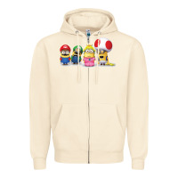 Sandshell Super Minion Bros Zipper Hoodie - FloraArt